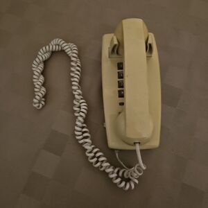 Vintage Cream Corded Telephone
